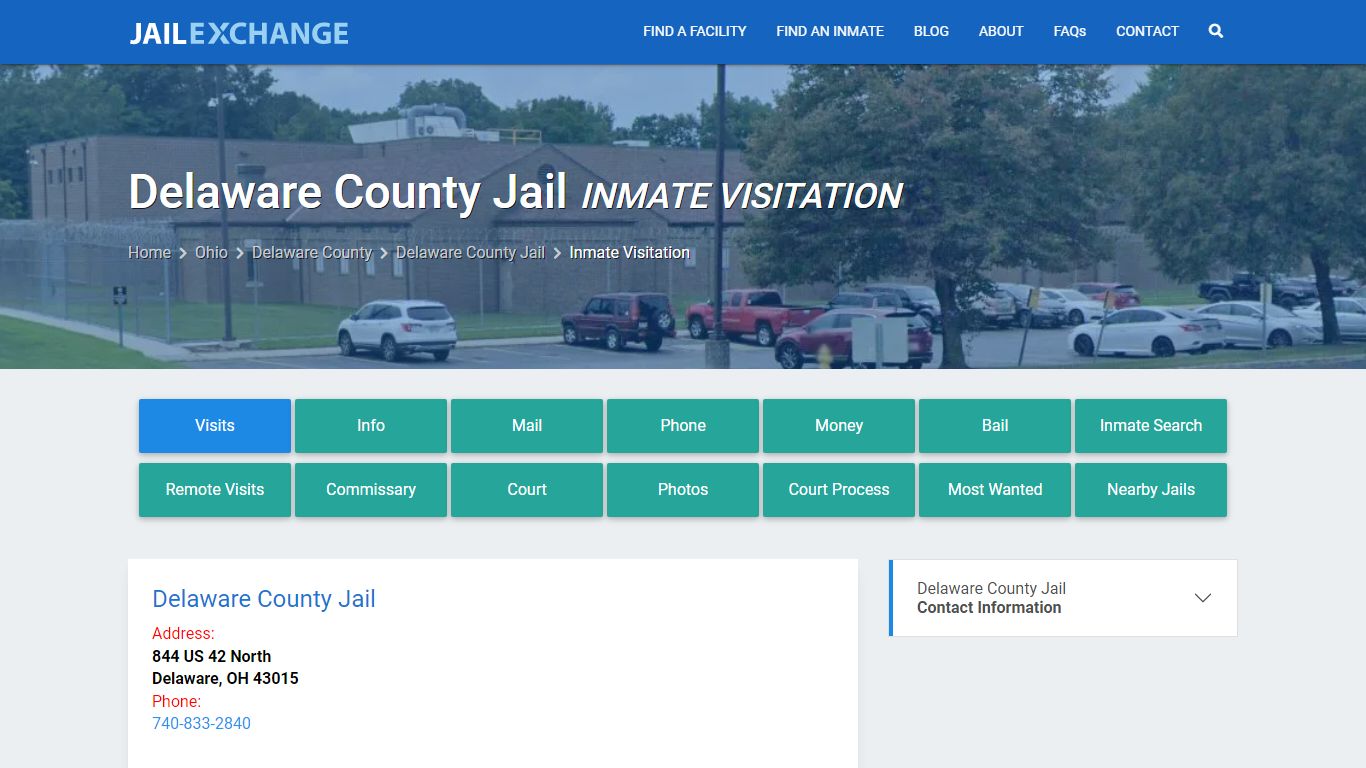 Inmate Visitation - Delaware County Jail, OH - Jail Exchange